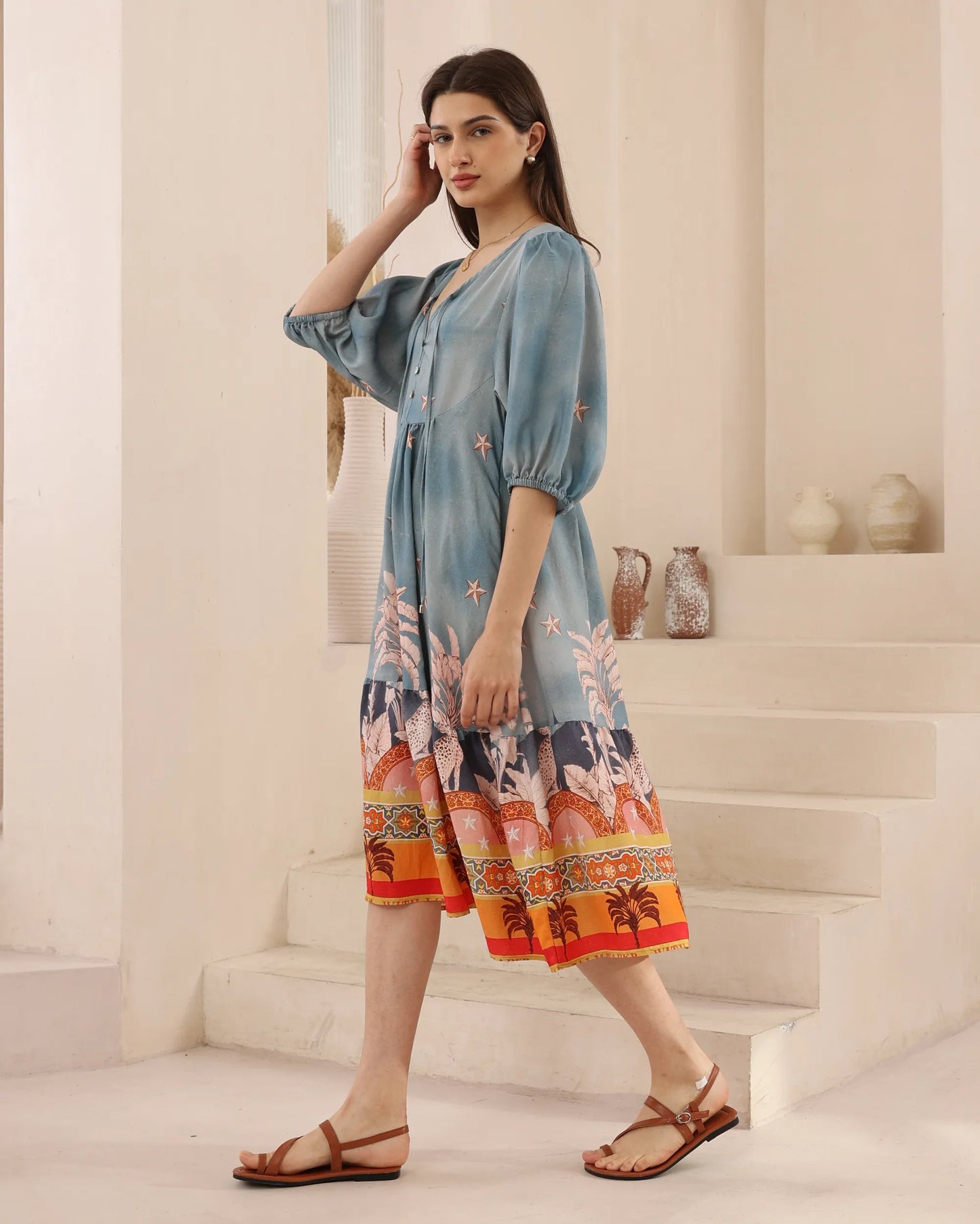 OASIS Midi Dress - SKY