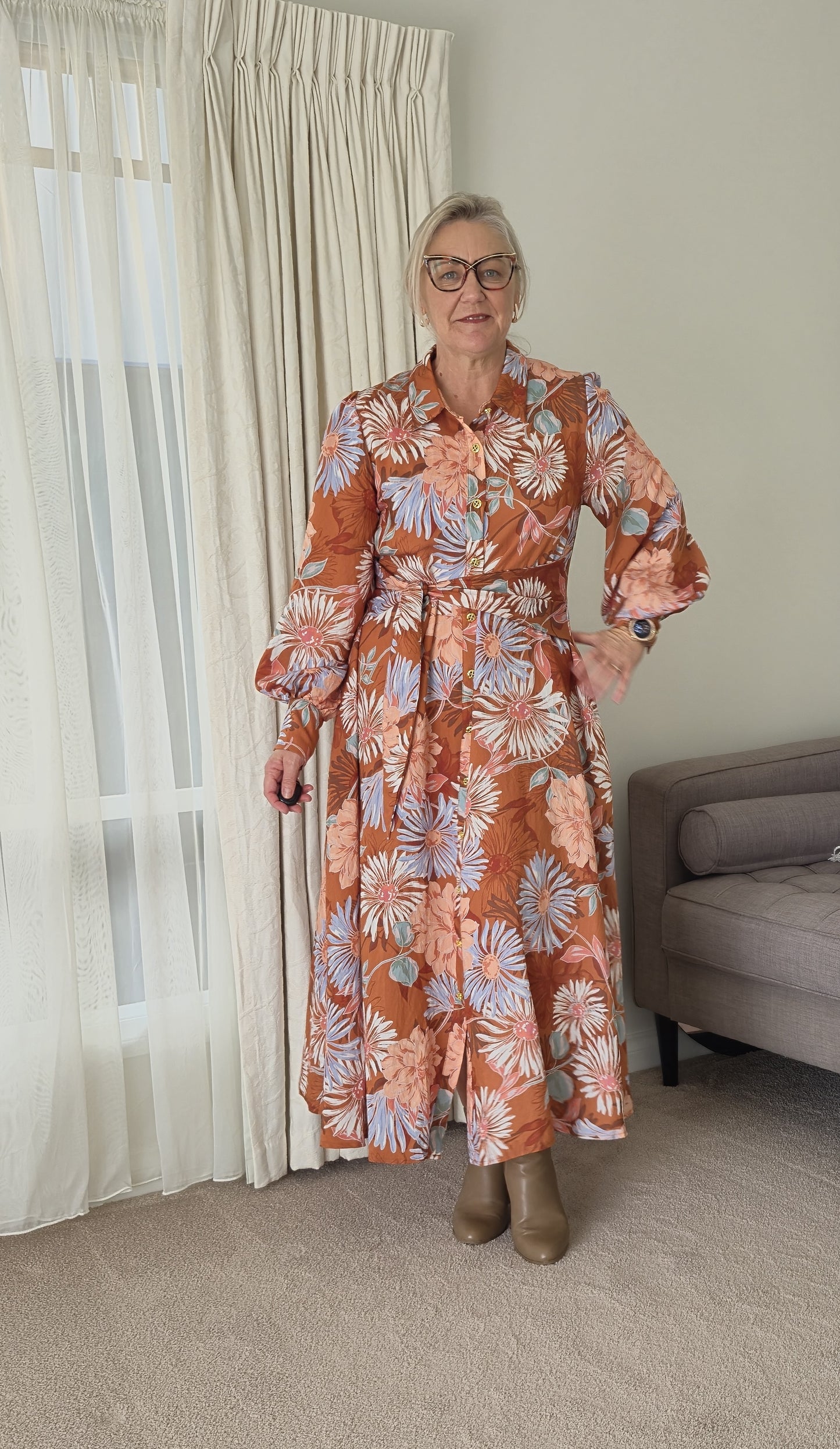 AUTUMN BOUQUET Maxi Dress