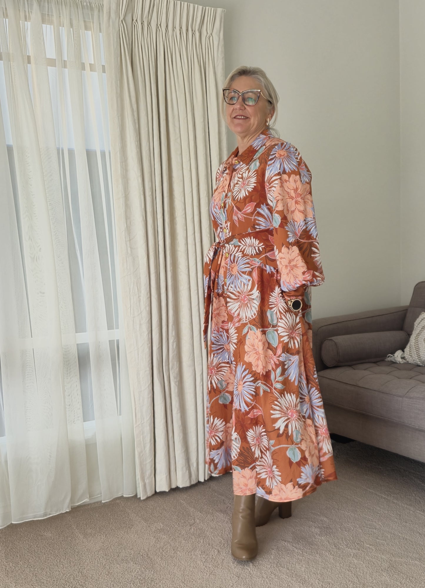 AUTUMN BOUQUET Maxi Dress