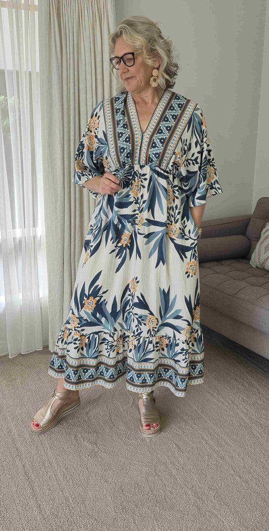 BUSH BLOSSOM Maxi Dress