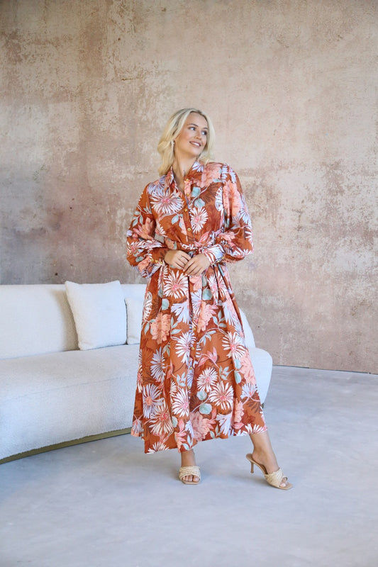 AUTUMN BOUQUET Maxi Dress