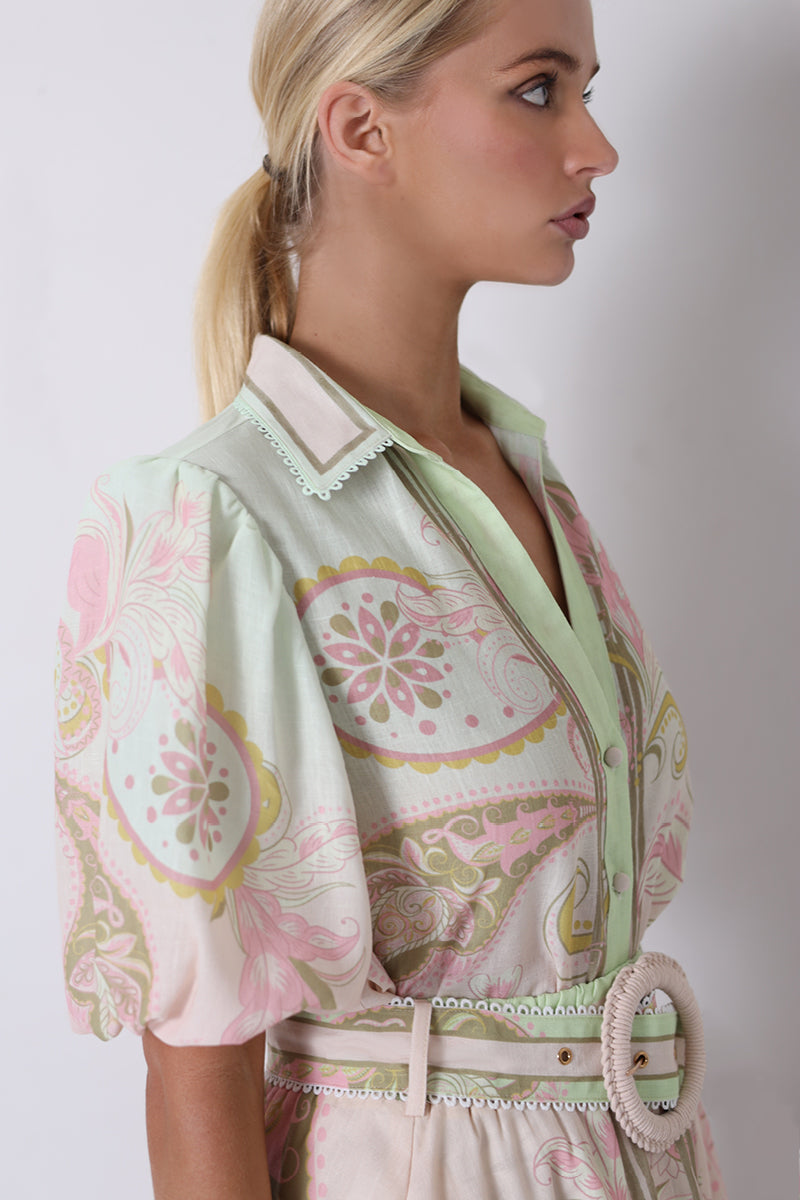 AMALFI Short Sleeve Blouse