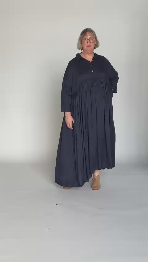 INDIAN SUMMER Maxi Dress - Sapphire Coast (Navy Blue)
