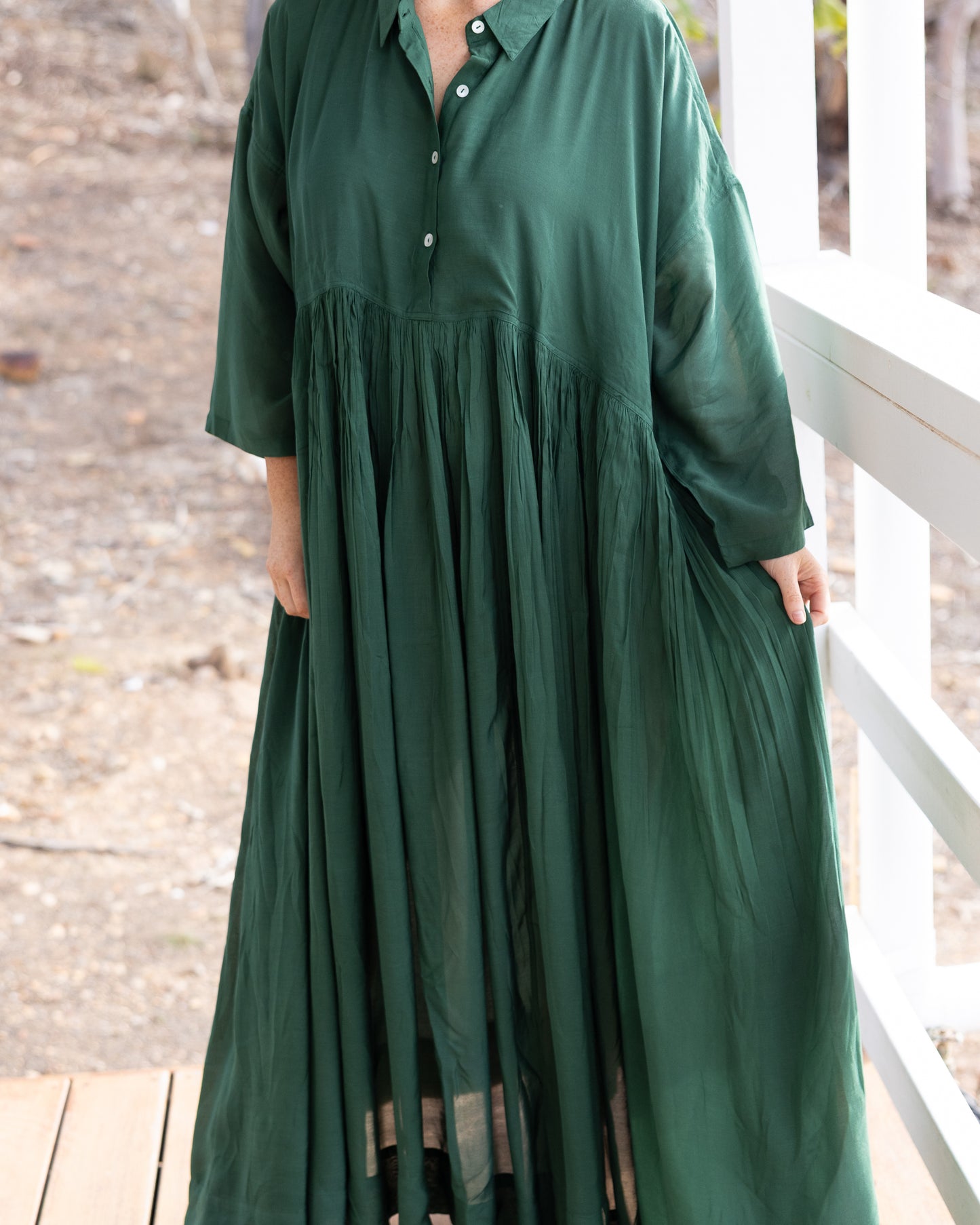 INDIAN SUMMER Maxi Dress - Emerald City