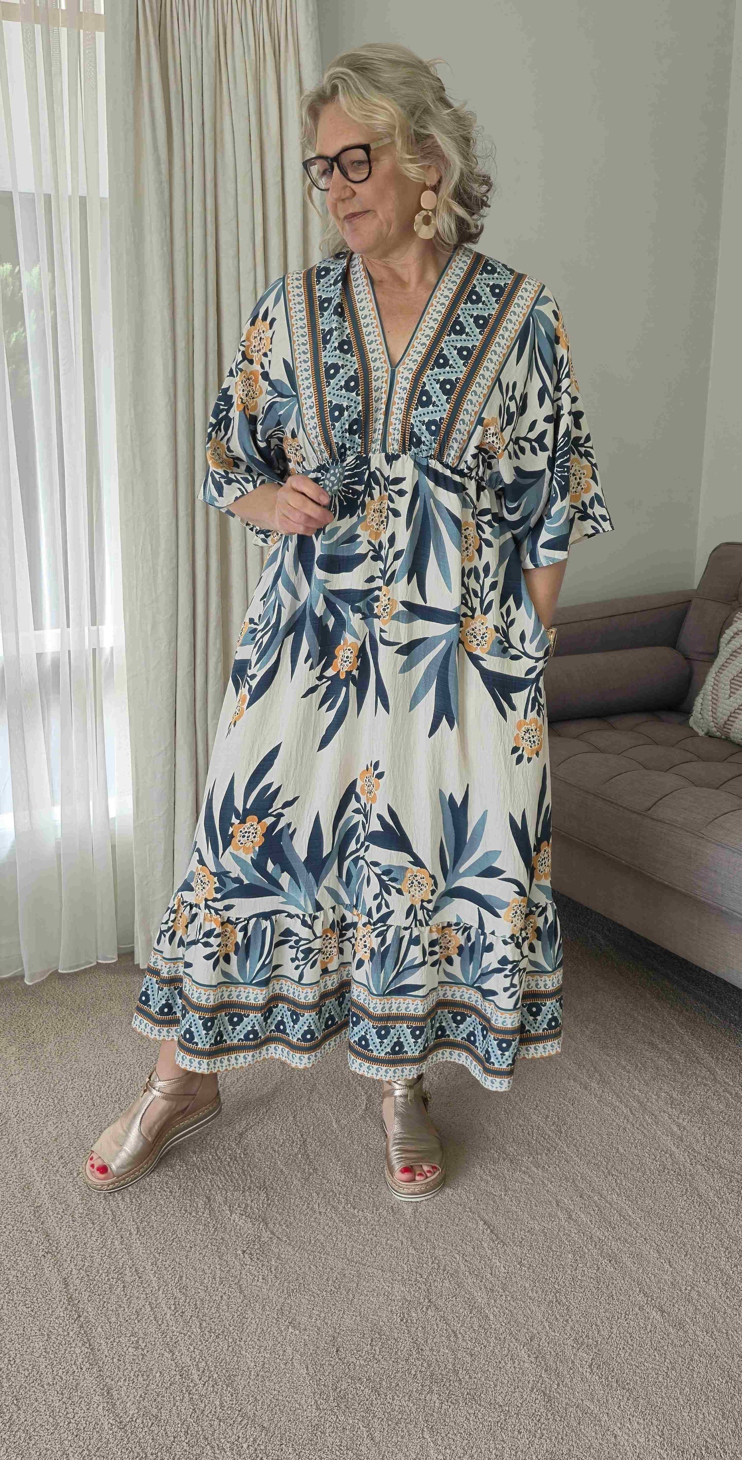 BUSH BLOSSOM Maxi Dress